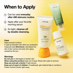 how to use anua zero cast sunscreen