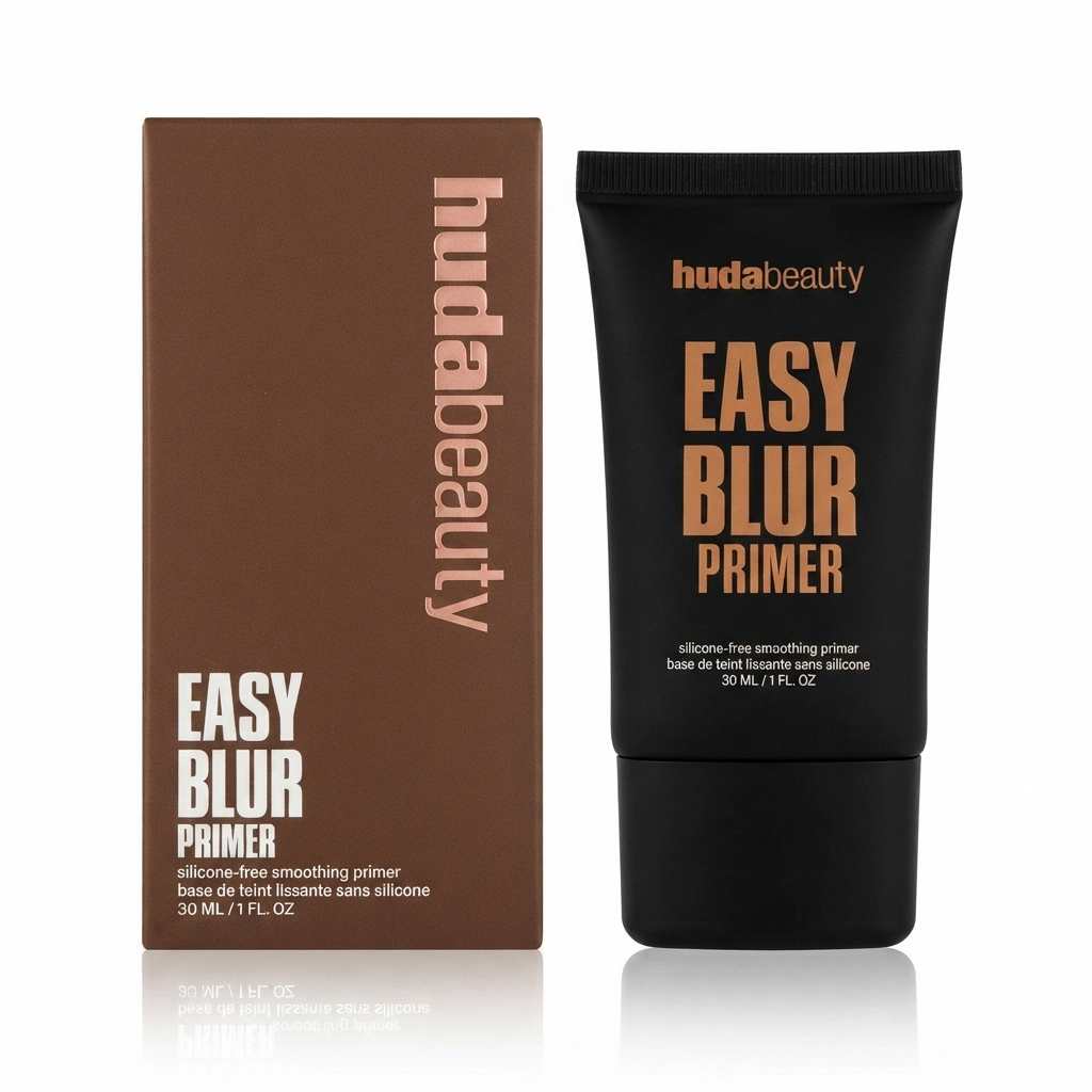 huda beauty easy blur primer bronze fudge