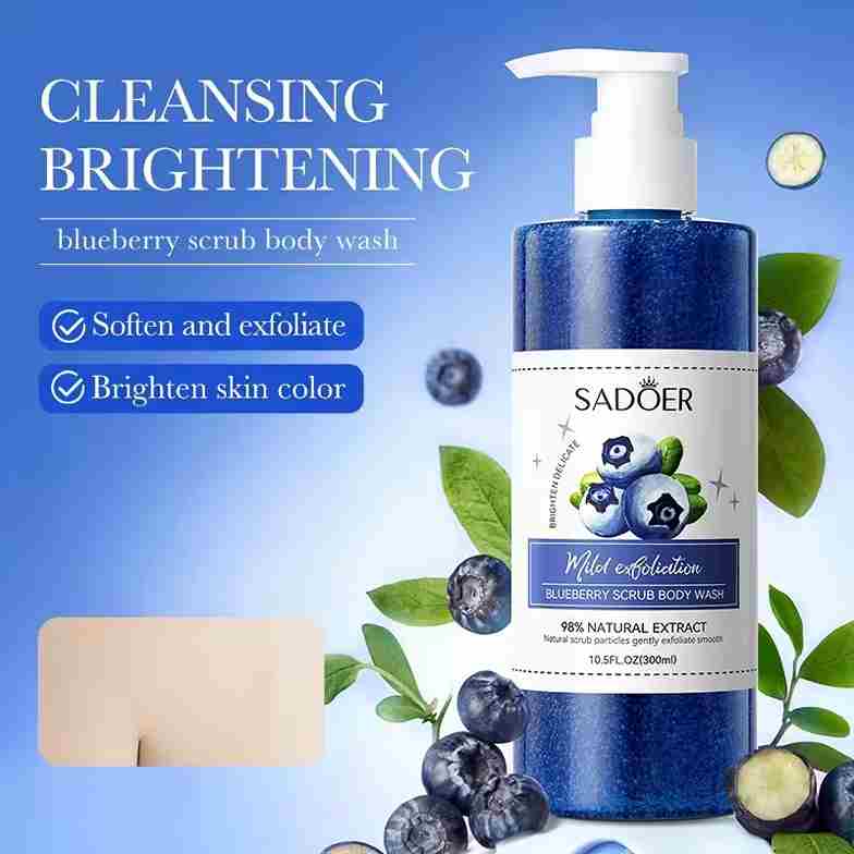 Sadoer Blueberry Scrub Body Wash 300ml